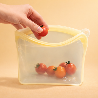 Reusable Silicone Food Storage Bags – Leakproof Freezer Bags 10oz 20oz 40oz 68oz