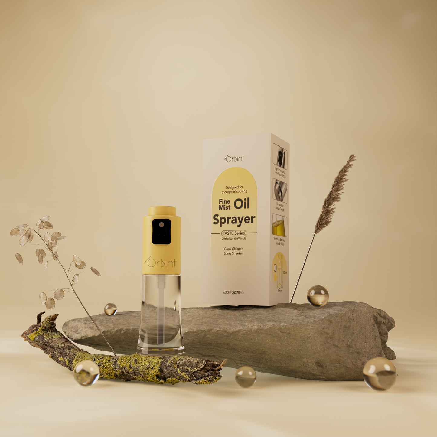 Refillable Olive Oil Sprayer for Cooking – Fine Mist Oil & Vinegar Spray Bottle