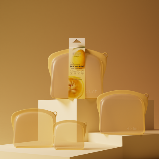 Silicone Food Storage Bags — 4-Size Set